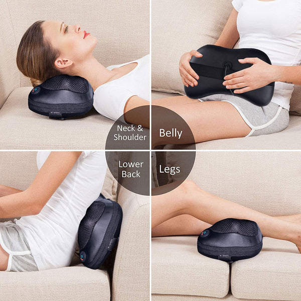 Shiatsu Neck and Lumbar Massage Pillow –