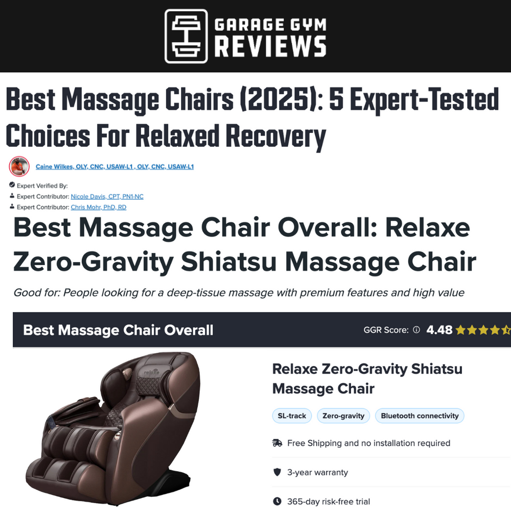 Shiatsu Massage Chair Zero-Gravity With Heating Relaxe Shiatsu Massage Chair Zero-Gravity With Heating Relaxe
