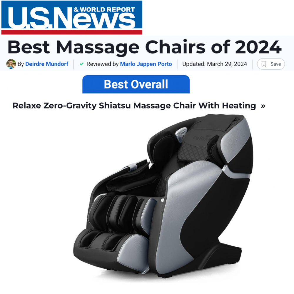 Shiatsu Massage Chair Zero-Gravity With Heating – Relaxe