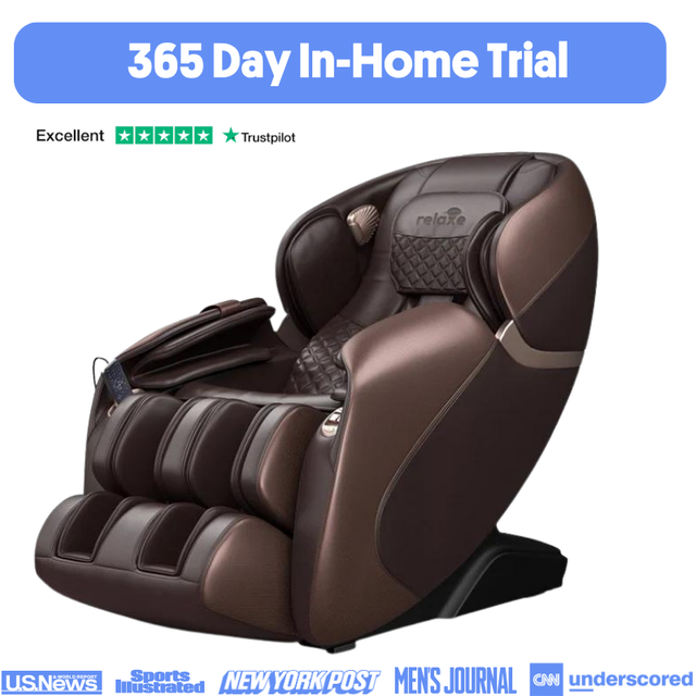 Relaxe Zero-Gravity Shiatsu Massage Chair With Heating (SL-Track)