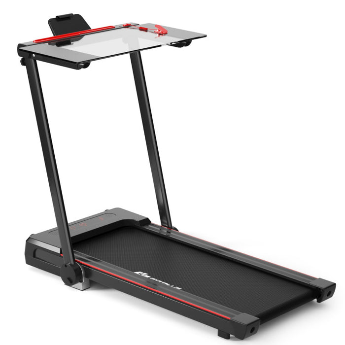 2 in 1 Folding Treadmill with Bluetooth Speaker Bluetooth Treadmill Relaxe