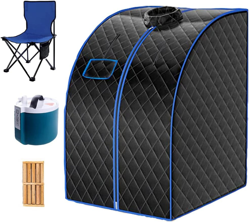 3-in-1 Portable Sauna With Chair And Foot Roller
