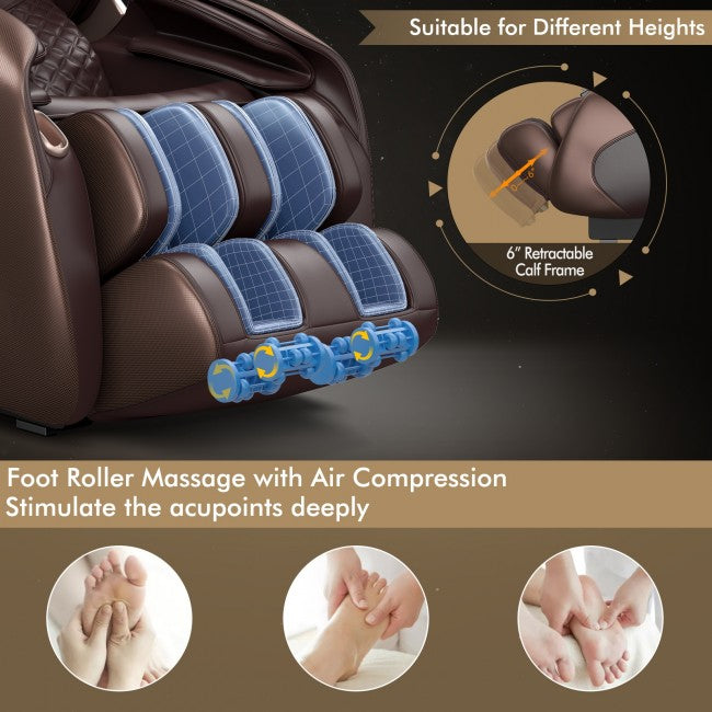 Relaxe Zero-Gravity Shiatsu Massage Chair With Heating (SL-Track)