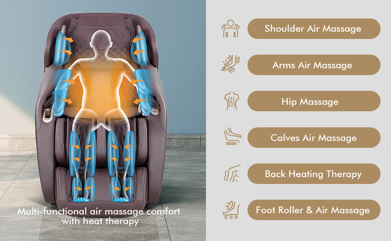 Shiatsu Massage Chair Zero-Gravity With Heating – Relaxe
