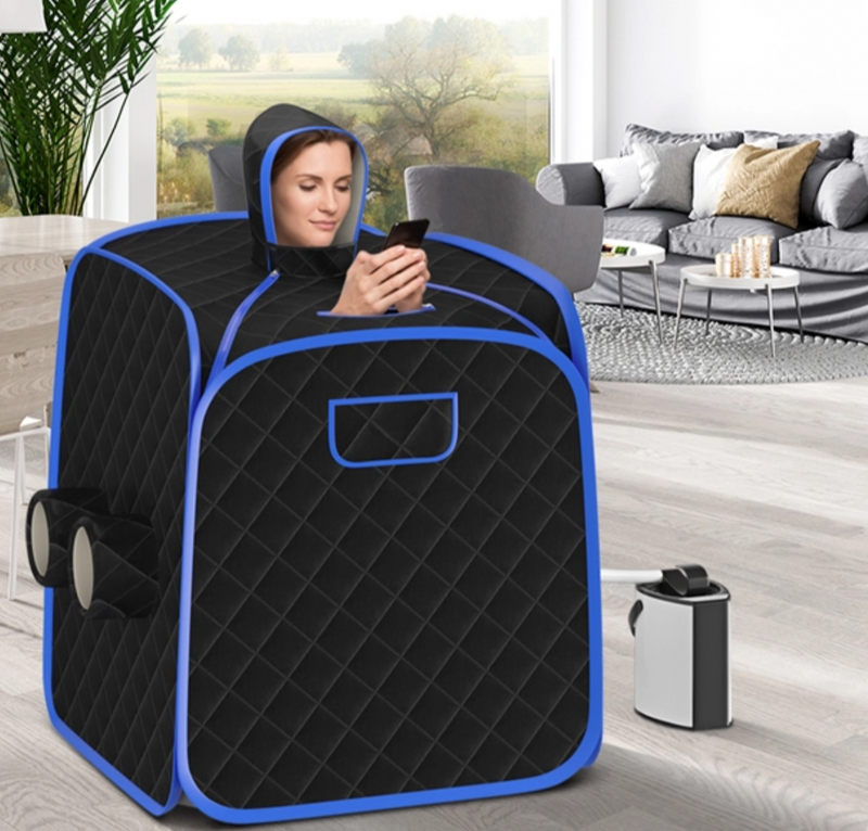 3-in-1 Portable Sauna With Chair And Foot Roller