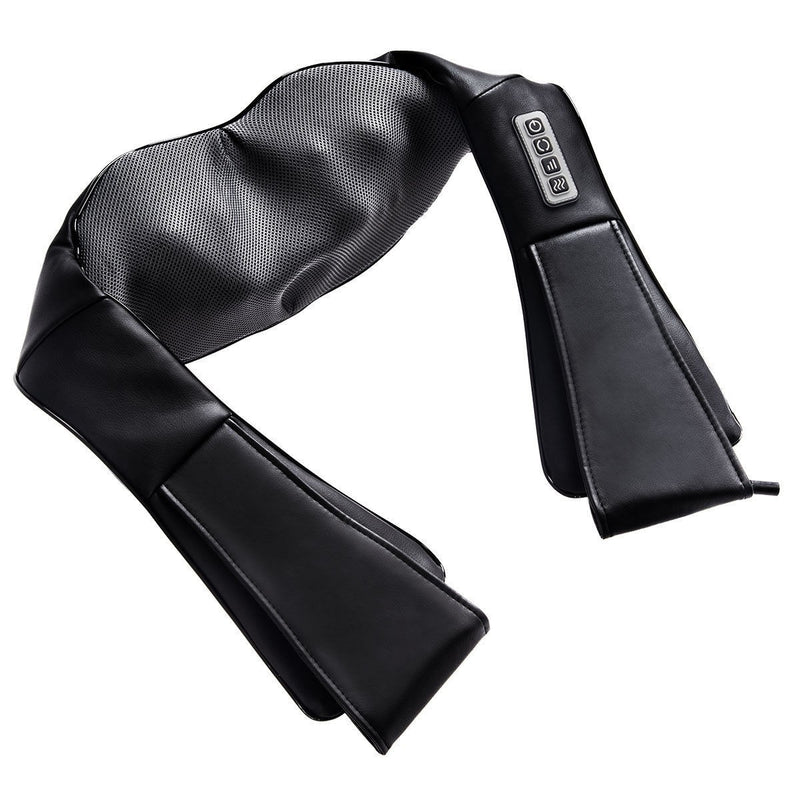 Back Massager with Adjustable Heat and Straps, Shiatsu Neck